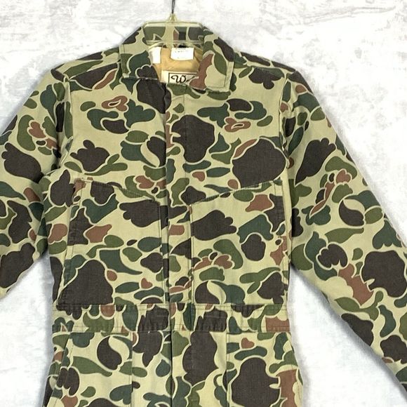 Walls Youth Insulated Vintage Coveralls Size 14 Reg Camo Blizzard -Pruf USA - Picture 2 of 10